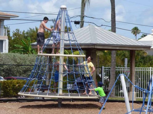 a Boys on Merry Go Round