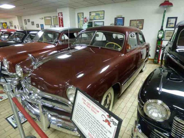 b 1949 Ford Custom Two Door Sedan