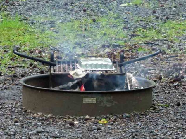 b Cooking Dinner in the Rain