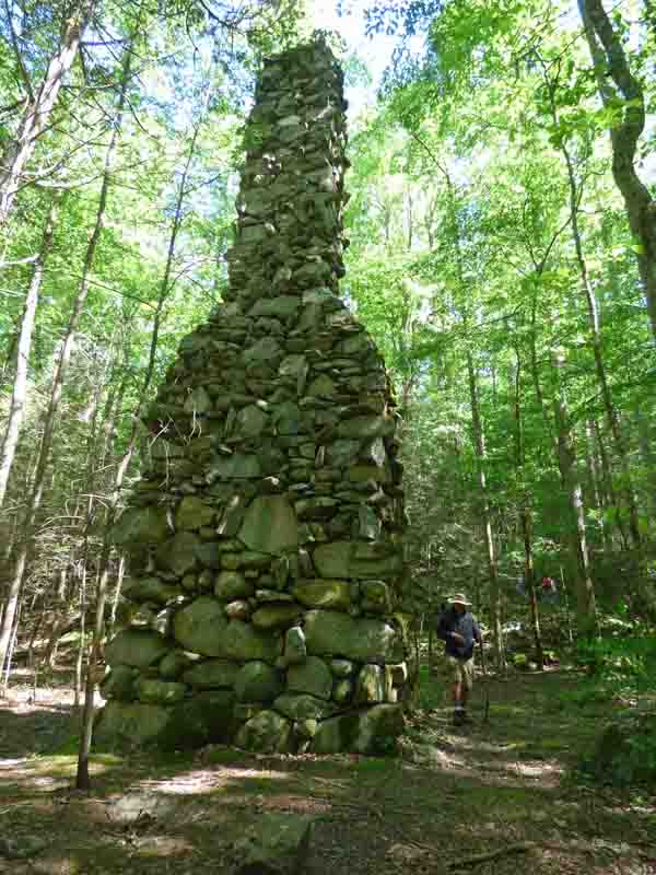 b Outside of Chimney
