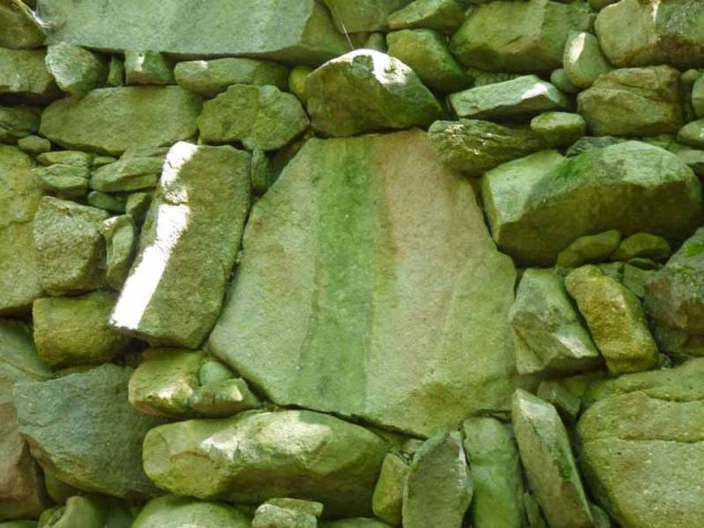 b Pink Stone on Outside of Chimney