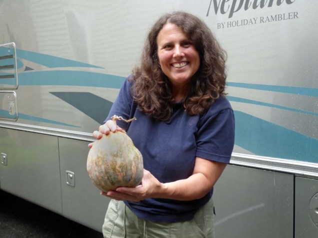 b Kathy with Kabocha Squash